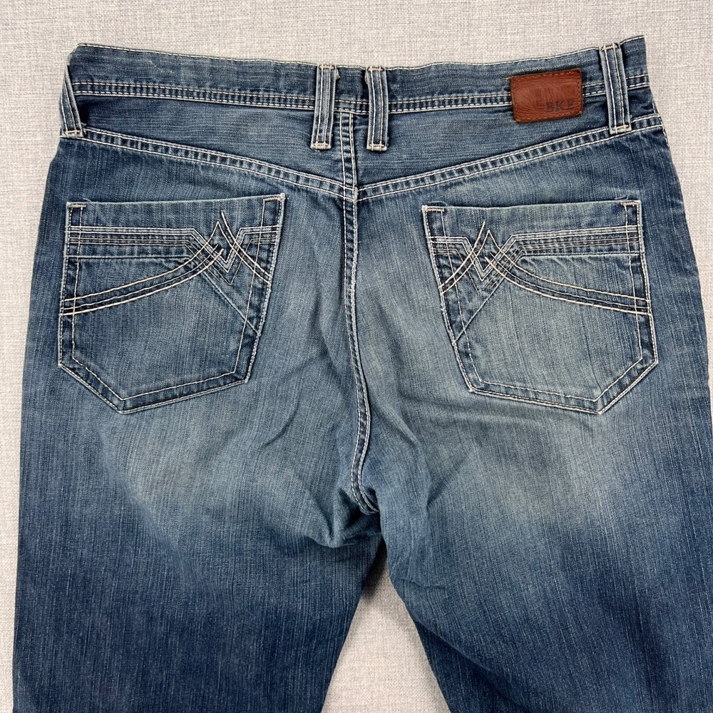 BKE Tyler Straight Leg Jeans Men 36XXL 37x37 Blue Medium Wash Denim Americana - Picture 8 of 14